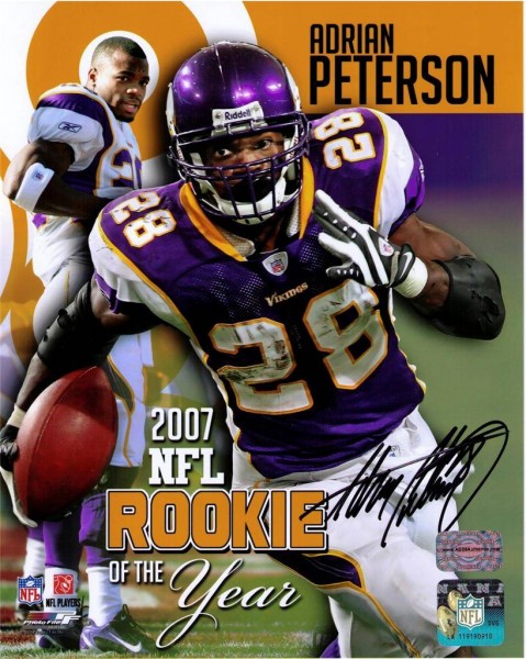 ADRIAN PETERSON PHOTO ROOKIE