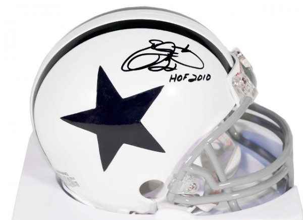 EMMITT SMITH TB WHITE MINI INSC